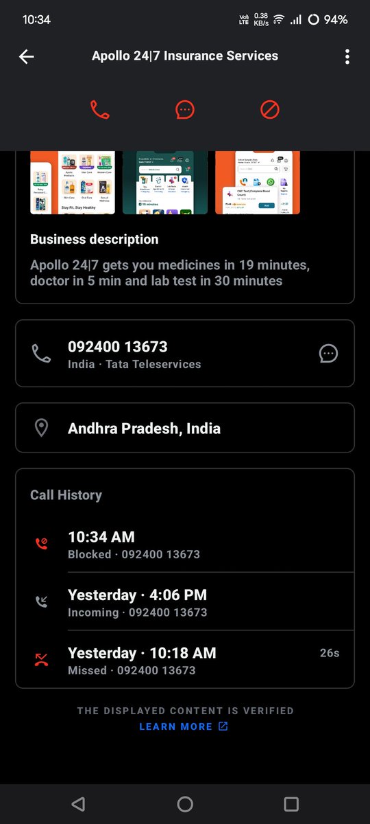 karmakarhari771's tweet image. Extremely disappointed with the constant spam calls from the Insurance Department of Apollo Pharmacy.
I have clearly said I’m not interested, yet the harassment continues.
Please respect customer privacy and stop these unwanted calls immediately. #StopSpamCalls #CustomerRights