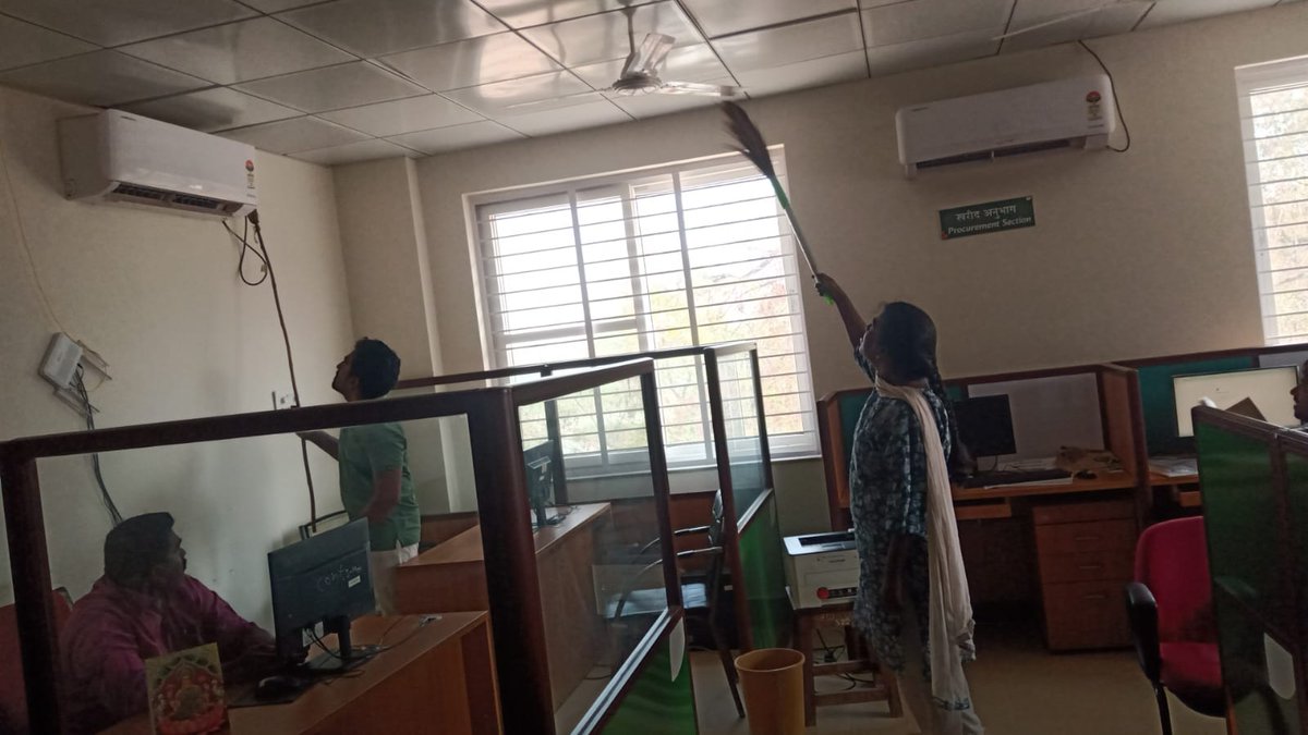 Day 07 (25.02.2026) planned for Activity: *Special cleaning of all electric appliances like fans/tubelights/Air Conditioner/ AC ducts/ Switch Boards etc. &amp; Whitewash in stairs or emergency stairs wherever required. DO NALGONDA,TELANGANA.