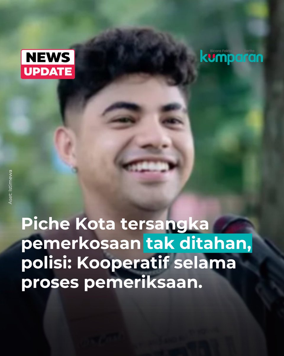 kumparan's tweet photo. Jebolan ajang pencarian bakat Indonesian Idol, Petrus Yohanes Debrito Armando Djaga Kota alias Piche Kota alias PK (23), sudah ditetapkan sebagai tersangka pemerkosaan anak di bawah umur di Kabupaten Belu, Nusa Tenggara Timur (NTT).

Selain Piche, dua orang lainnya juga ditetapkan sebagai tersangka yakni Rival Seran alias RS (19) dan Roy Mali alias RM (21) yang sebelumnya sempat kabur ke Timor Leste.

Dua tersangka Rival dan Roy kini mendekam di sel Polres Belu. Sedangkan Piche belum ditahan.

Polisi beralasan Piche Kota kooperatif selama proses penyelidikan. Selain itu, ayahnya sebagai Wakil Ketua DPRD Belu menjadi penjamin untuknya.

"Berdasarkan pertimbangan subjektif dari penyidik, Piche tidak dilakukan penahanan karena kooperatif selama proses pemeriksaan," ujar Kapolres Belu, AKBP I Gede Eka Putra Astawa kepada wartawan, Kamis (26/2).

Piche Kota buka suara melalui video klarifikasi yang diunggah di akun Instagram pribadinya pada Minggu (22/02/2026).

Klarifikasi ini dilakukan setelah dirinya ditetapkan sebagai tersangka. Piche membantah seluruh tuduhan yang dialamatkan kepadanya.

Ia menegaskan bahwa dirinya tidak melakukan perbuatan sebagaimana yang disangkakan oleh penyidik.

“Terkait pemberitaan-pemberitaan yang sudah beredar sampai hari ini, saya sampai saat ini masih mengikuti proses hukum yang ada. Maka dengan itu saya ingin menjelaskan bahwa apa yang disangkakan dan dituduhkan kepada saya tidaklah benar,” ujar Piche.

Meski begitu, Piche menyatakan tetap menghormati proses hukum yang berjalan di kepolisian dan akan bersikap kooperatif.

“Saya sangat menghargai semua proses hukum yang sedang berjalan di kepolisian, dan saya sebagai warga negara yang baik akan mengikuti setiap proses hukum yang ada,” katanya.

📸: Dok. Istimewa.

Baca selengkapnya dengan klik link di bio. Cari tahu berita update lainnya dengan download aplikasi kumparan di App Store atau Google Play.

📝: newsupdate | update | news | oneliner | R018 | R164

#bicarafaktalewatberita #kumparan