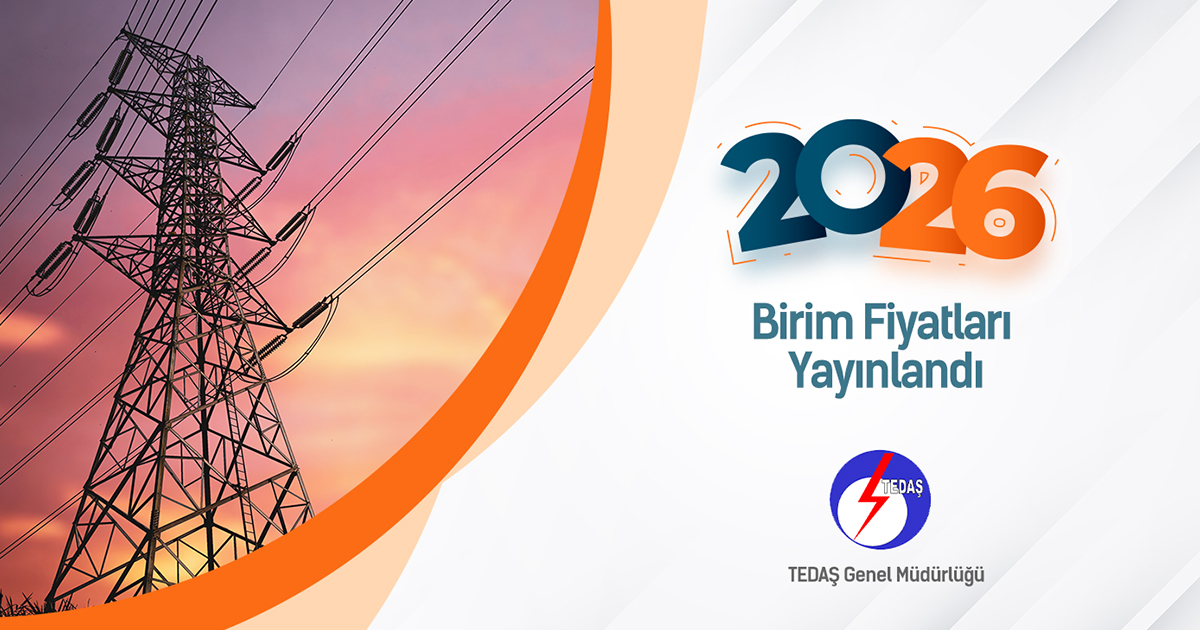 TEDAŞ Genel Müdürlüğü 2026 Birim Fiyatları Yayımlandı.

amp.com.tr/2026-yili-biri…