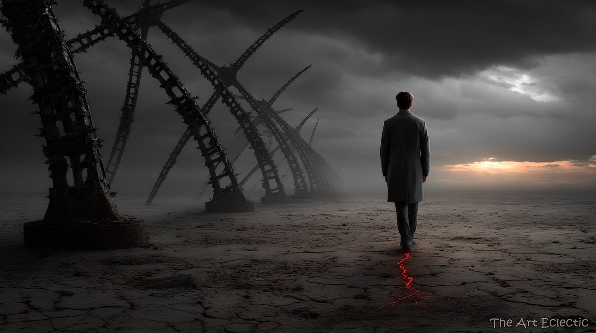 TheArtEclectic's tweet image. No Shelter Here

“Even the darkest night will end.” — Victor Hugo

#ReallySurreal #TheArtEclectic #surrealarchitecture #desolation #existential #ominous #darklandscape