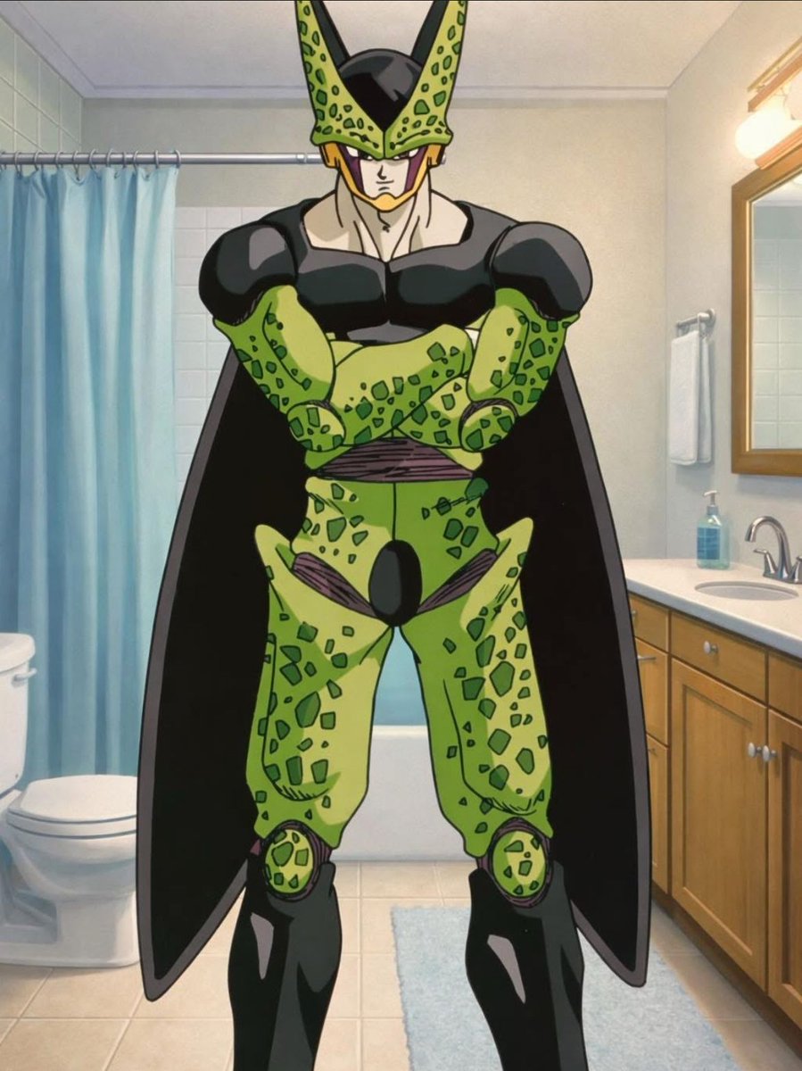 DBZdaily_'s tweet photo. “can you kill the bug in the bathroom?”

The bug: https://t.co/prgsSVFKQ6