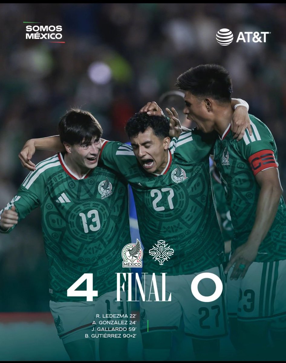 Pues la <a href="/miseleccionmx/">Selección Nacional</a> logró una buena victoria , sigue la buena racha ganadora y dejando la portería en 0 en defensiva