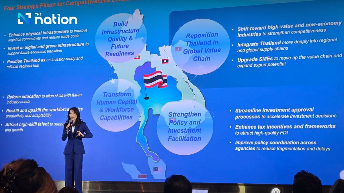Thenationth's tweet photo. WHA Group Bets 16.5bn Baht on Thailand's New Economy as Global Trade Fractures
#ThailandNews #WHAGroup #IndustrialEstate #Vietnam #Technology #BusinessDirection #TheNationThailand
Read more : https://t.co/AxEfvGLIvO https://t.co/kHj8xwmLyd