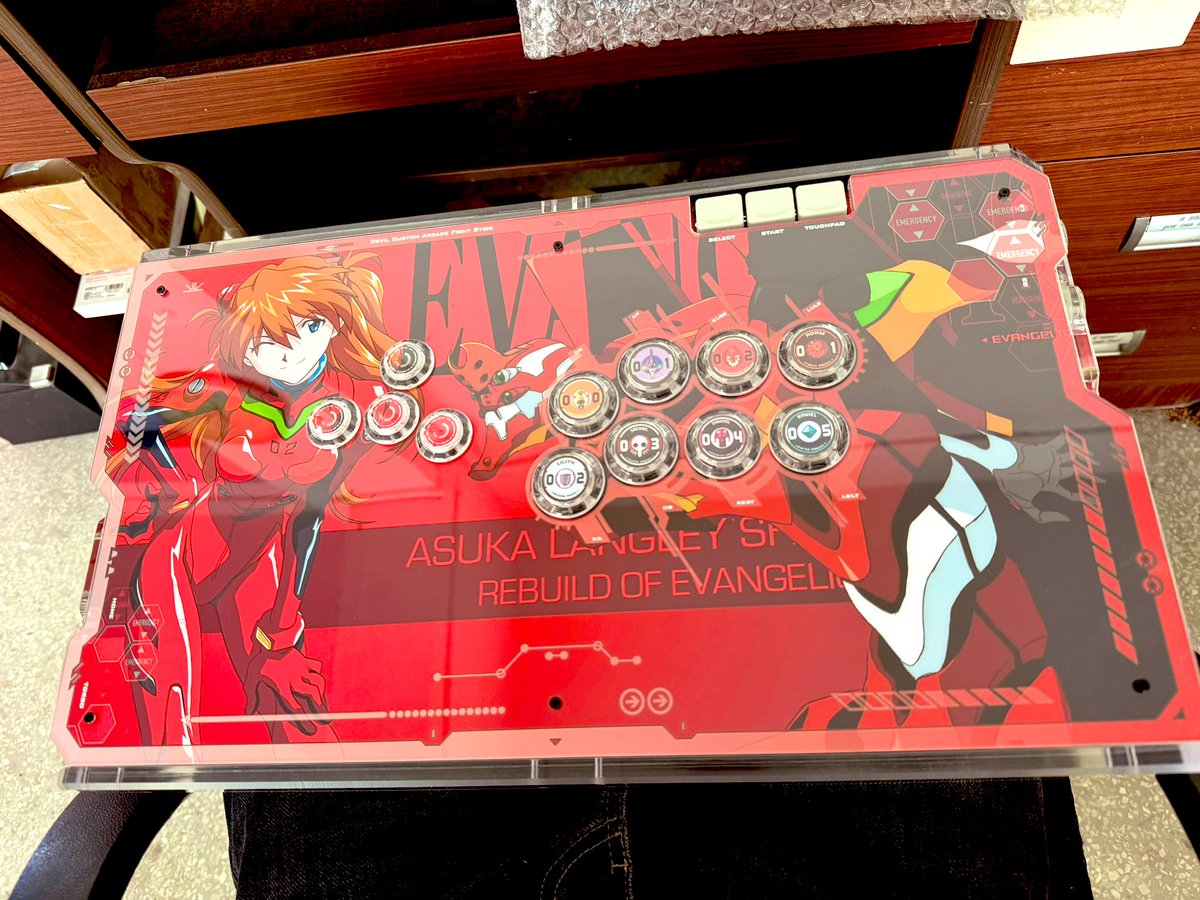Sidnificus's tweet photo. The Asuka Mixbox 

I didn’t ask for new EVA, but I don’t miss anything from @yokotaro 

#WeAretheScene 
#FightStickEveryday https://t.co/6JNOYKJ82Z