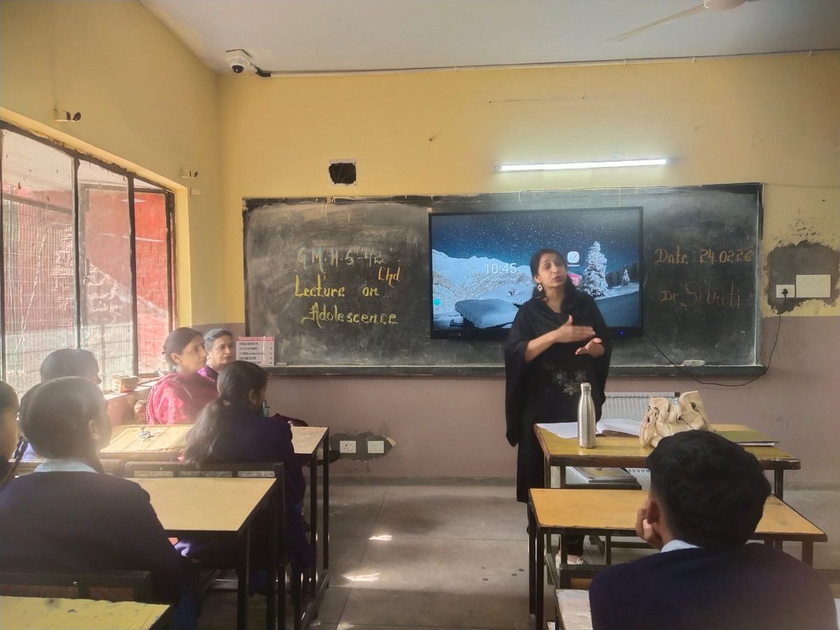 gmhs42's tweet photo. 24/2/2025
An awareness lecture on Mental Health &amp; Hygiene was conducted by Dr. Suriti for our students. Session focused on emotional well-being, healthy habits, importance of maintaining mental &amp;personal hygiene. 
@SchoolEduChd 
@chandigarh_admn 
@MCChandigarh 
@DselEduMinistry https://t.co/Z7yqGV5uWM