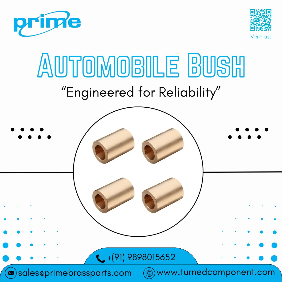 Primeindco's tweet photo. 🔩 Automobile Bush – Engineered for Reliability
📞 +91 9898015652
📧 sales@primebrassparts.com
🌐 https://t.co/j6TFJdYdXP
#PrimeBrassParts #AutomotiveParts #BrassComponents #PrecisionEngineering #OEM #Manufacturing #MadeInIndia https://t.co/hoHbVqVX6l