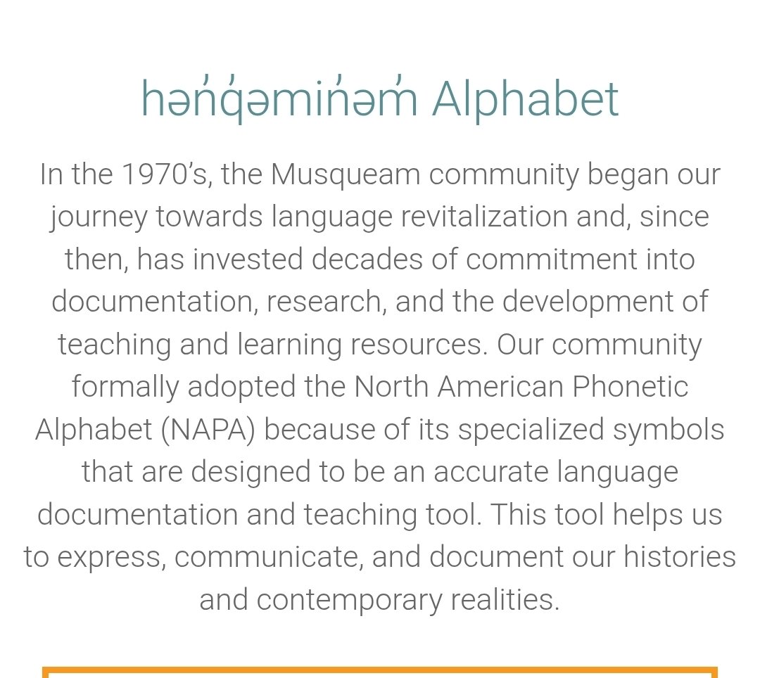 Spryfield420's tweet photo. @LPSmith_Emperor @cosminDZS It's historically an oral language. They only recently adopted the North American Phonetic Alphabet, to transliterate it to Academic. https://t.co/mFPgsMY2qs