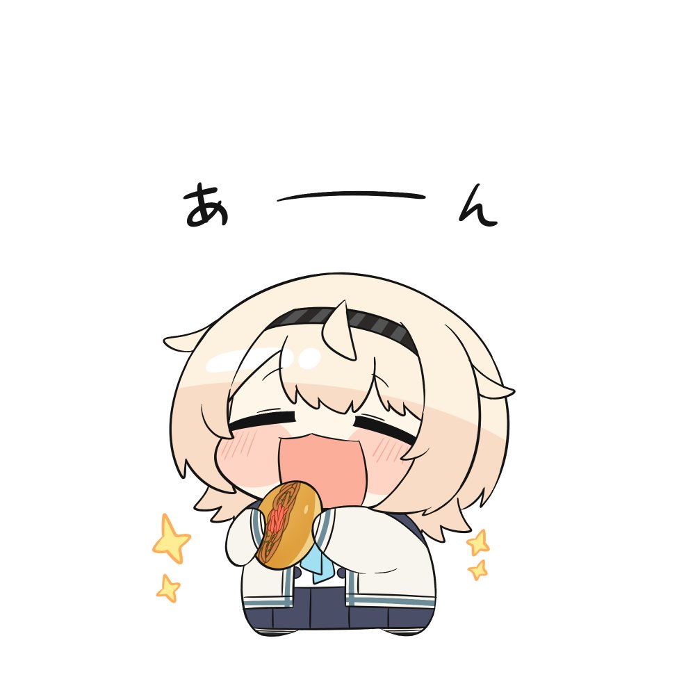 「焼きそばパン食べたかな #いろはにも絵を」|トゥーミのイラスト