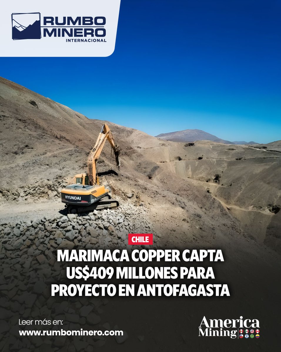 🟠⛏️ Marimaca Copper Corp. invertirá US$136,5M en el proyecto Marimaca

Accionistas venderán participaciones por US$272,5M 📊

Detalles 👉 t1p.de/kqcxb

#Cobre #Marimaca #Inversión #Minería #MercadoDeCapitales