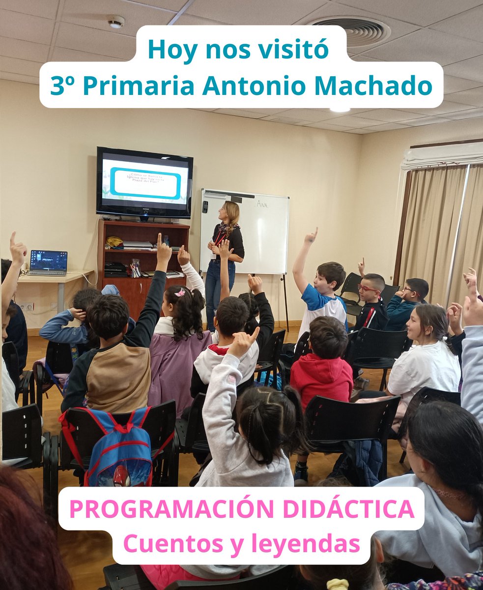 HOY NOS VISITÓ... 🚌
El colegio Antonio Machado para realizar el taller didáctico de Cuentos y leyendas. ¡Muchas gracias por participar en nuestros talleres!