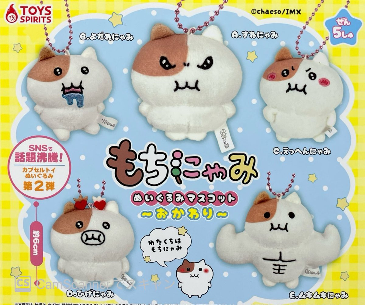 ✨🎀2月26日(木)完売情報🎀✨ ✓ もちにゃみ ぬいぐるみマスコット