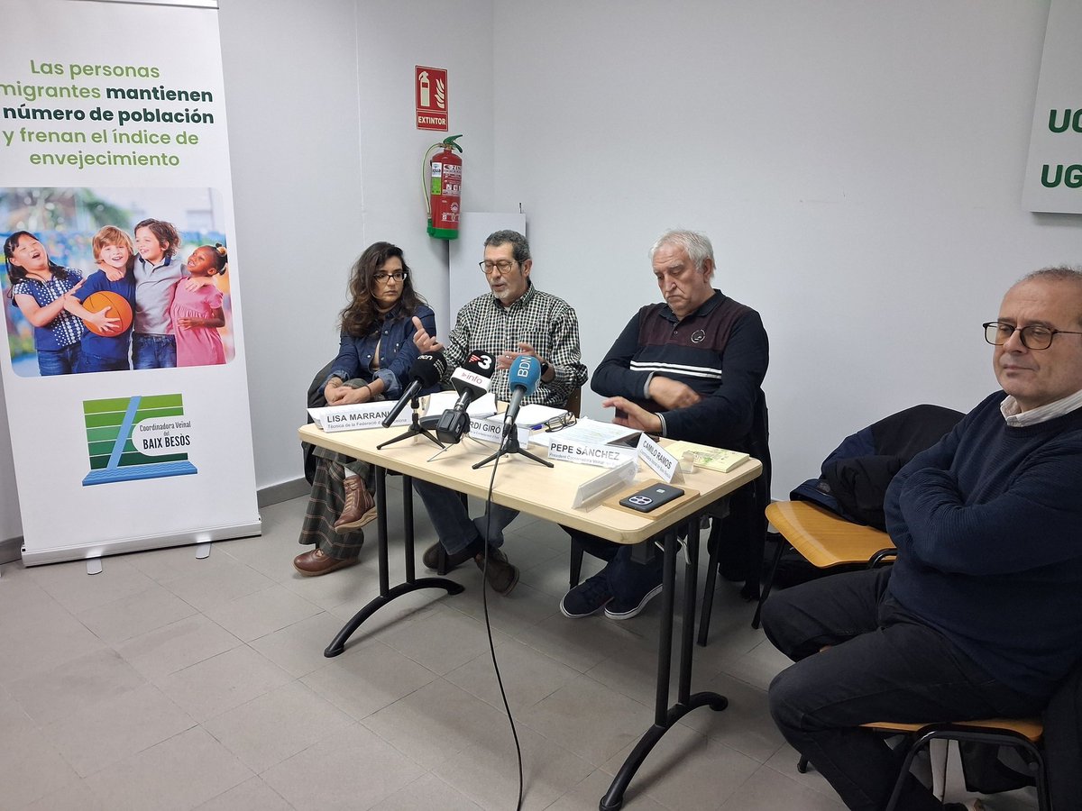 <a href="/ugtcatalunya/">UGT de Catalunya</a> a  la Coordinadora Veïnal del Baix Besòs CVBB, a la roda de premsa que se celebrarà avui dijous dia 26, a Rbla. Sta. Monica número 10 Sala de Columnes d'UGT.  La CVBB llança la campanya eliminem l'odi dels nostres barris del Baix Besos i respectem els Drets Humans.