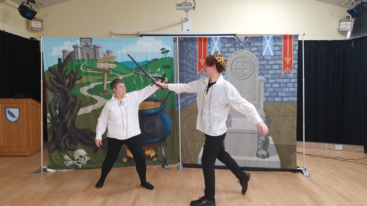 When we took #macbeth into senior schools. We only made it into a few, but would love to visit more. #pantoinaday