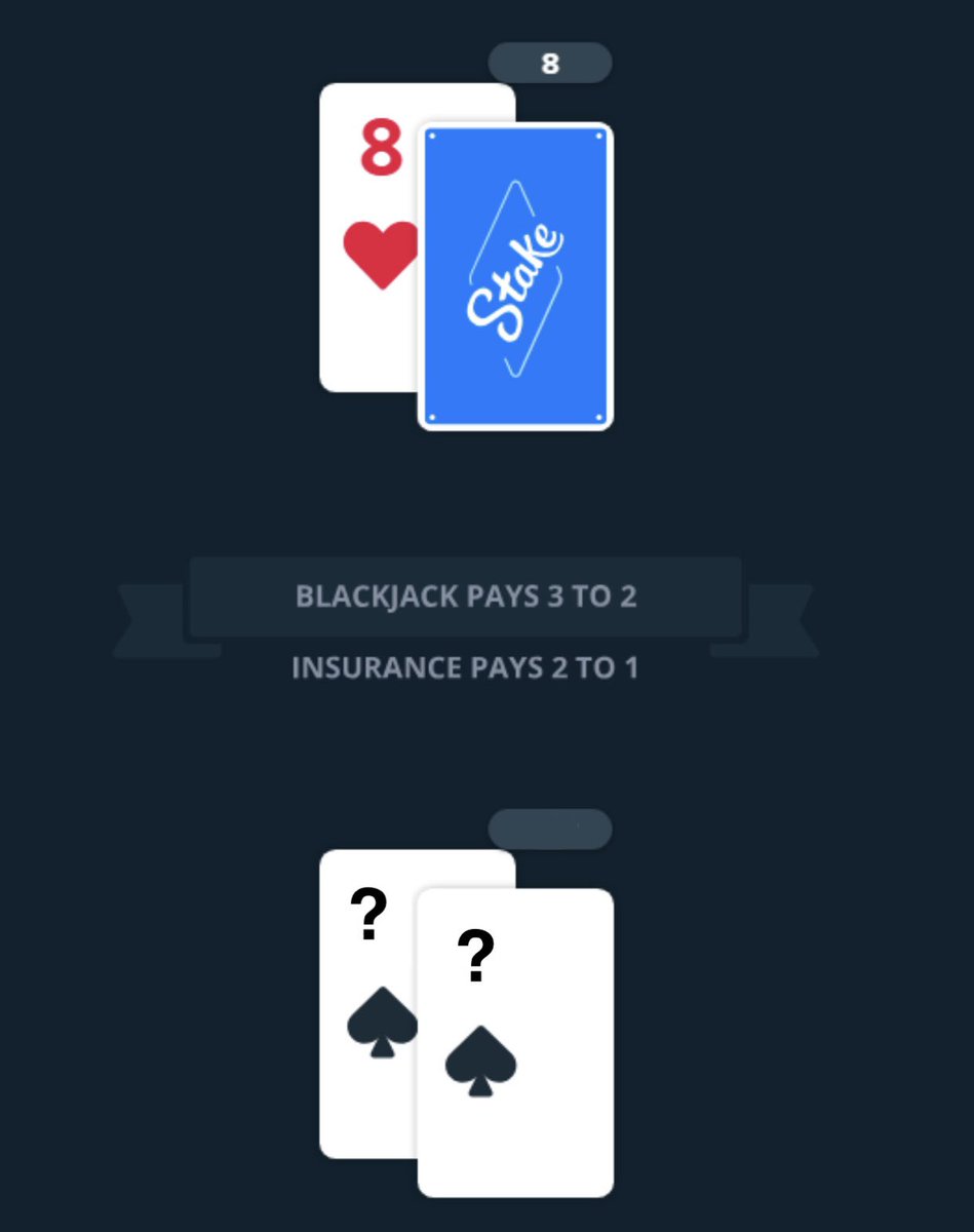 Playing Blackjack on <a href="/Stake/">Stake.com</a>

Guess what my 2 cards equal up to: 2 - 21

Tipping 2 people who guess correctly!

✅ Like // Repost // Tag a Friend