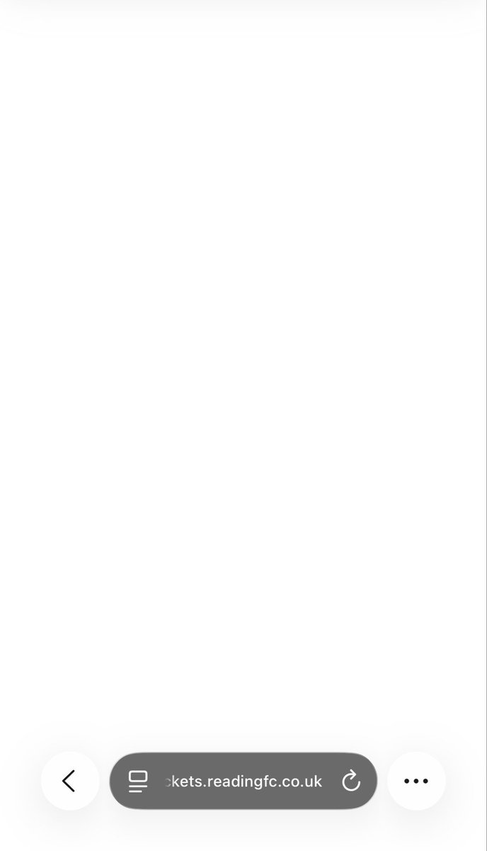 Stoneey_33's tweet photo. @RFCSupport trying to add my season ticket to my mobile but every time I just get a blank screen. Can you help? https://t.co/mxh4DnalVp
