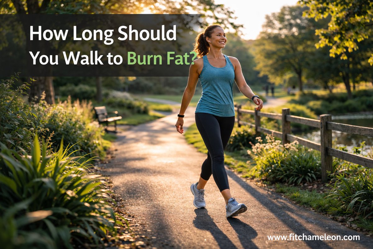 How long should you walk to burn fat?
There isn’t a fixed threshold where “fat burning” suddenly begins.
What matters more:
• Total weekly walking time
• Pace
• Consistency
Full guide:

fitchameleon.com/how-long-shoul…

#Walking #FatLoss #WeightManagement #HealthyHabits #fitness