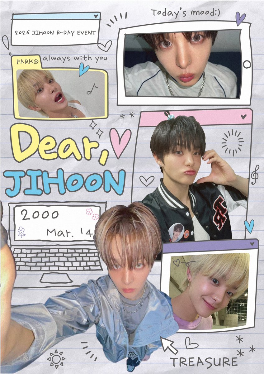 💌 Dear JIHOON ⸜❤︎⸝ TREASURE ジフンさん センイル