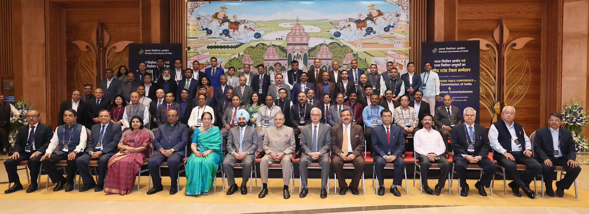 SEC_HRY's tweet photo. National Round Table Conference of Election Commission of India &amp; State Election Commissioners 2026 https://t.co/9EV46oktDn