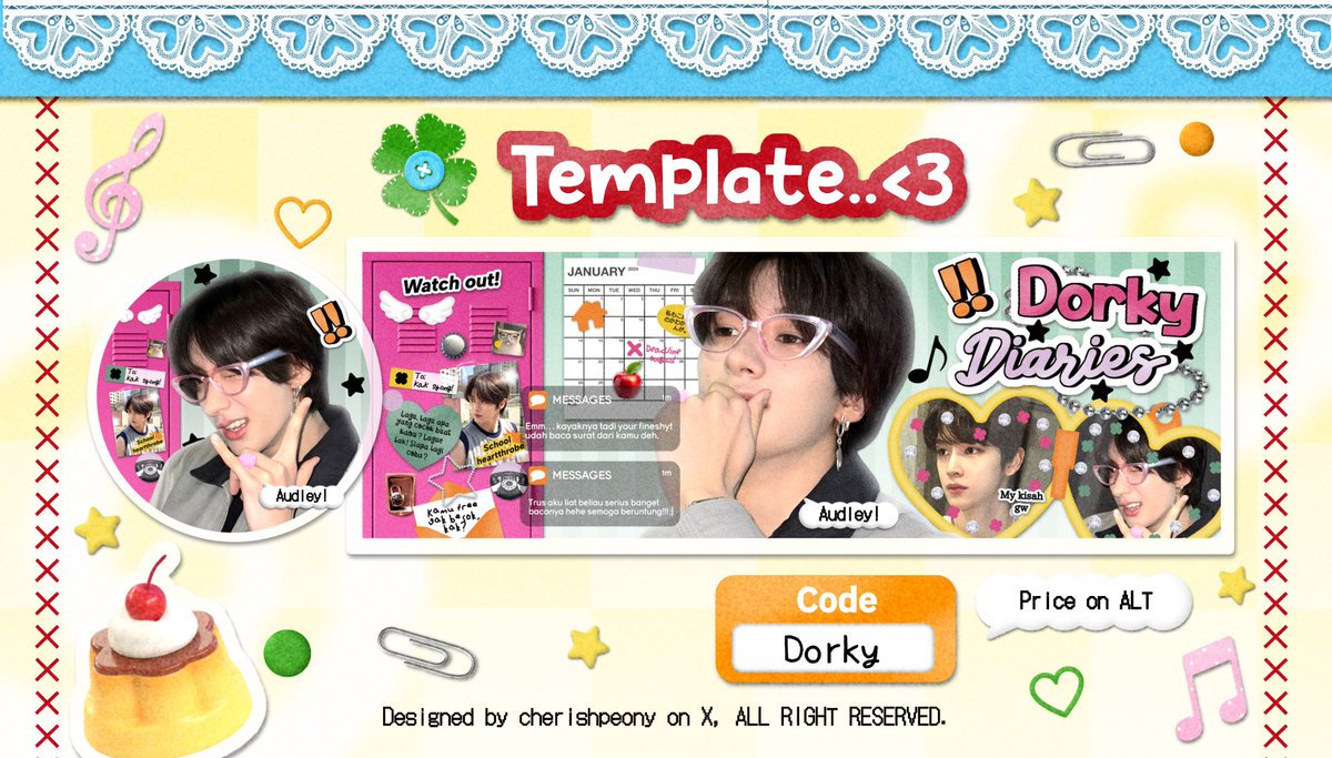 Help repost ya, thanks. :3
#zonaba #zonauang 

Hi all! Audrey bawa 2 template layout designed IPV yang bisa kamu adopt sekarang juga melalui DM. Semua udah dapet tutorial ya &amp; suitable for muse 3D maupun 2D. Tnc lain bisa cek di reply, yuk jemput. ヾ(＾∇＾)🩷