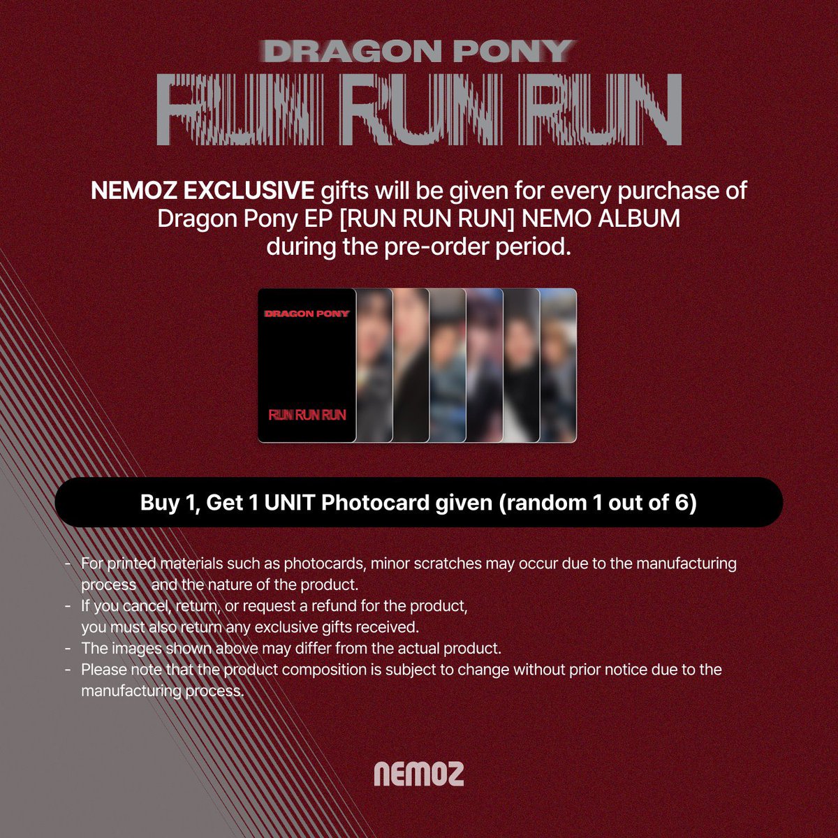 bfeeling_'s tweet photo. ✨ RT & likes are very appreciated ✨

[INA PO] DRAGON PONY EP [RUN RUN RUN] NEMO VER #BF_OpenPO

💸 195k (DP mulai 100k)
🔗 Details & order: https://t.co/fDlWXuhobW

✅ Bersih INA
✅ Dapat 1 POB / Nemo 
✅ Include Packing 
✅ GDM Twitter

⚠️ Close PO: 5 Maret 2026
✈️ EMS
🛒 Shopee, JNE
📍 Depok