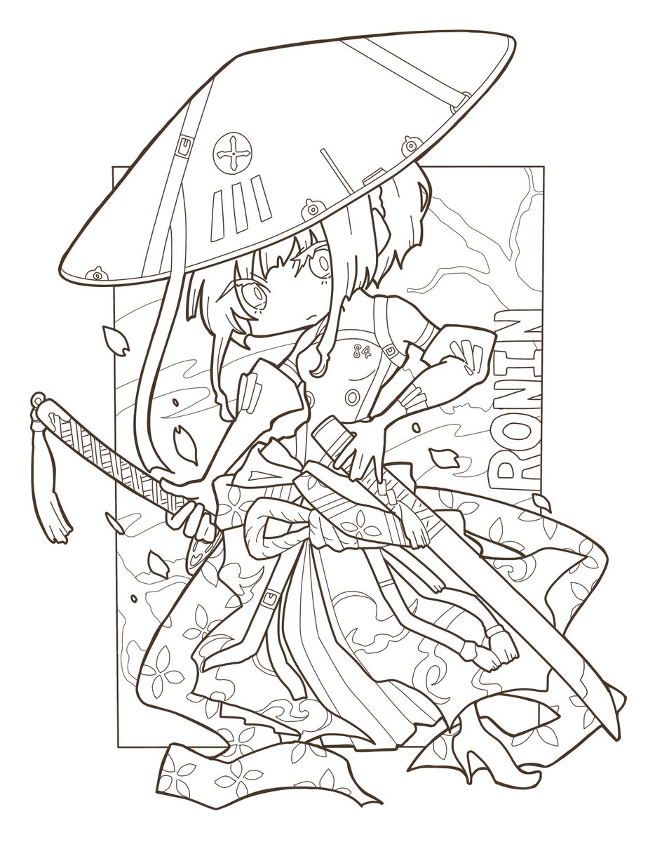 線画できた！ カッコよく仕上げます