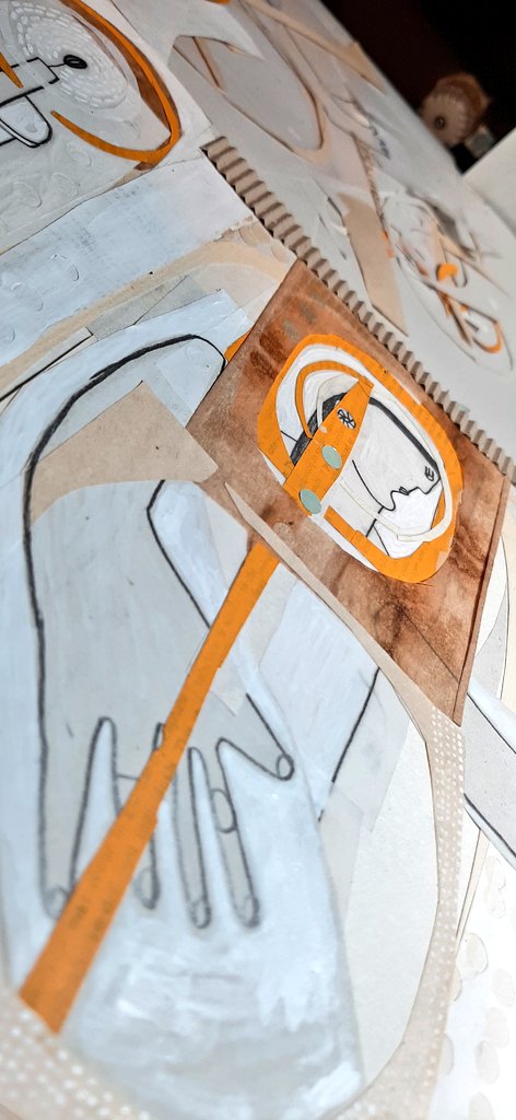 MariArt00777's tweet photo. β’β’β’ A glimpse behind the scenes. Layer by Layer, Piece by Piece, the story of hearts intertwined comes alive.
All characters living with Down Syndrome, shaping beauty from Forgotten paper and memories π
#NFTart #CollageArt #FoundationNFT #nftcollectors https://t.co/pNLi8YEzkp