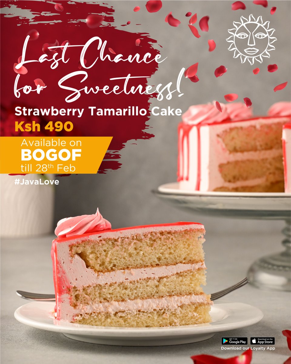 javahouseafrica's tweet photo. The month is almost over! Don’t miss out on this delicious deal! Enjoy our Cake BOGOF on our Strawberry Tamarillo Cake till 28th February.
#JavaLove #CakeBOGOF https://t.co/ukKKi0CrSI