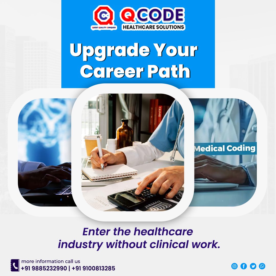 qCodeacademy_'s tweet photo. Upgrade your career path today. 🎓✨
Enter the healthcare industry without clinical work through Medical Coding a smart choice for students.
Start learning with Q Code Health Care Solutions and turn your skills into a career.
#MedicalCodingCareer #HealthcareJobs #CareerStart https://t.co/mUpmqafaP6