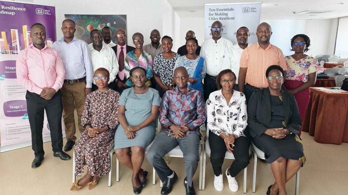 UNDRR_Africa's tweet photo. Last week in Entebbe 🇺🇬 we worked with government actors and local authorities 🏛️ to promote disaster-resilient urban development in Uganda 💪🏢🌳 With urbanisation rapidly increasing, we must create safer urban environments for our communities #MCR2030 @GIZ_RIA https://t.co/eoFPXZgHzS