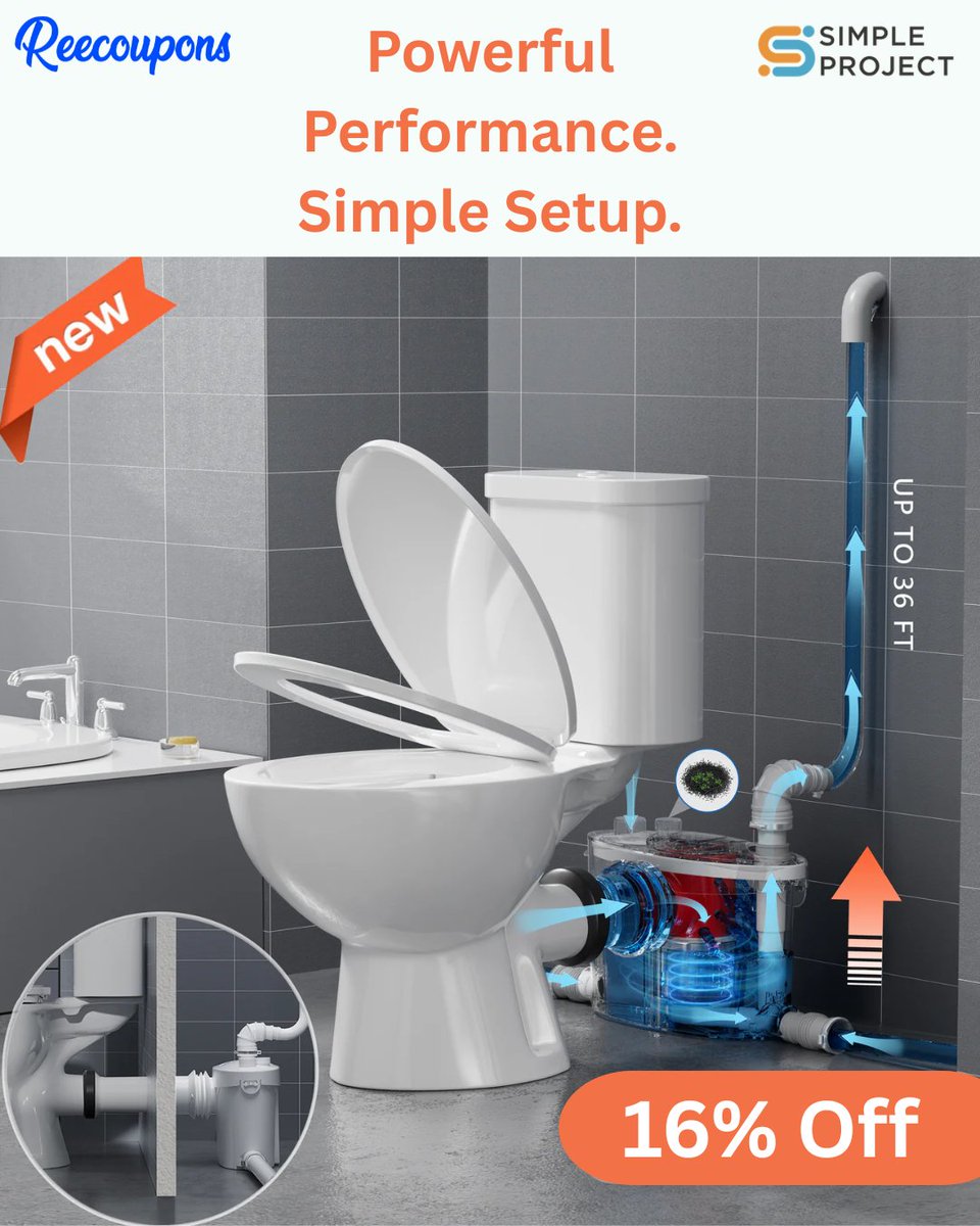 reecoupons's tweet photo. Powerful performance. Simple setup!
Upgrade your bathroom with 16% OFF at Simple Project. 
Save smarter with Reecoupons  apply the coupon at checkout and enjoy instant savings today!
https://t.co/Gvj7JQMBAQ https://t.co/GEk2hPT8fw