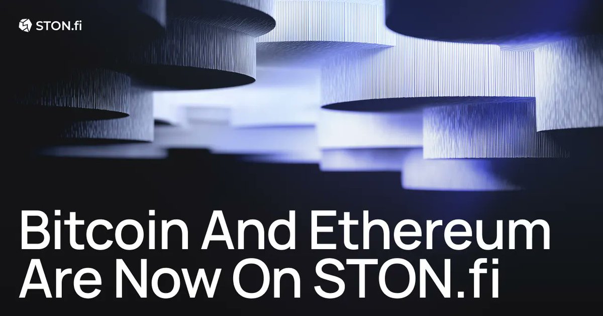 favemikes's tweet photo. BIG NEWS: Bitcoin and Ethereum are now live on https://t.co/yGl4ZnoR7u.

The giants of crypto have officially entered the TON ecosystem, and this changes everything. 

Let’s break it down 
@ston_fi
🧵👇🏻 https://t.co/eU7hzBt0EO
