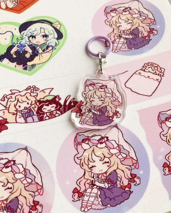 めじるしアクリルチャームときらきらシール