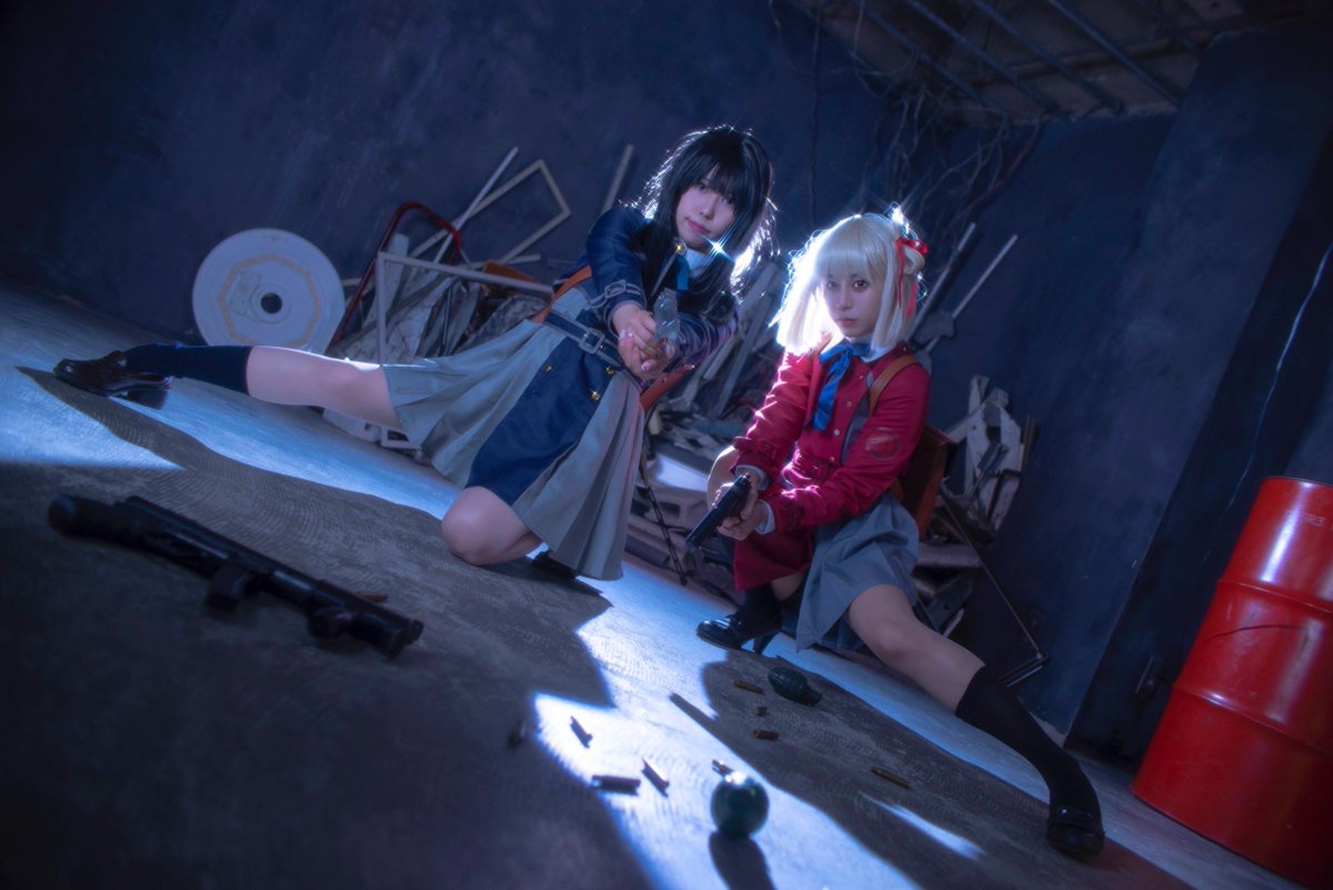 ⚠︎ cosplay
リコリス・リコイル
⑅
井ノ上 たきな💙りりる
錦木千束❤️みーちゃん(<a href="/miicosplay/">秋雨みー</a> )

photo：<a href="/ion_hobbybox/">ion</a> さん
studio：<a href="/airoute_s/">aiRoute Studio</a> 
⑅
#リコリスリコイル #リコリコ
#コスプレ #cosplay
#りりるコス