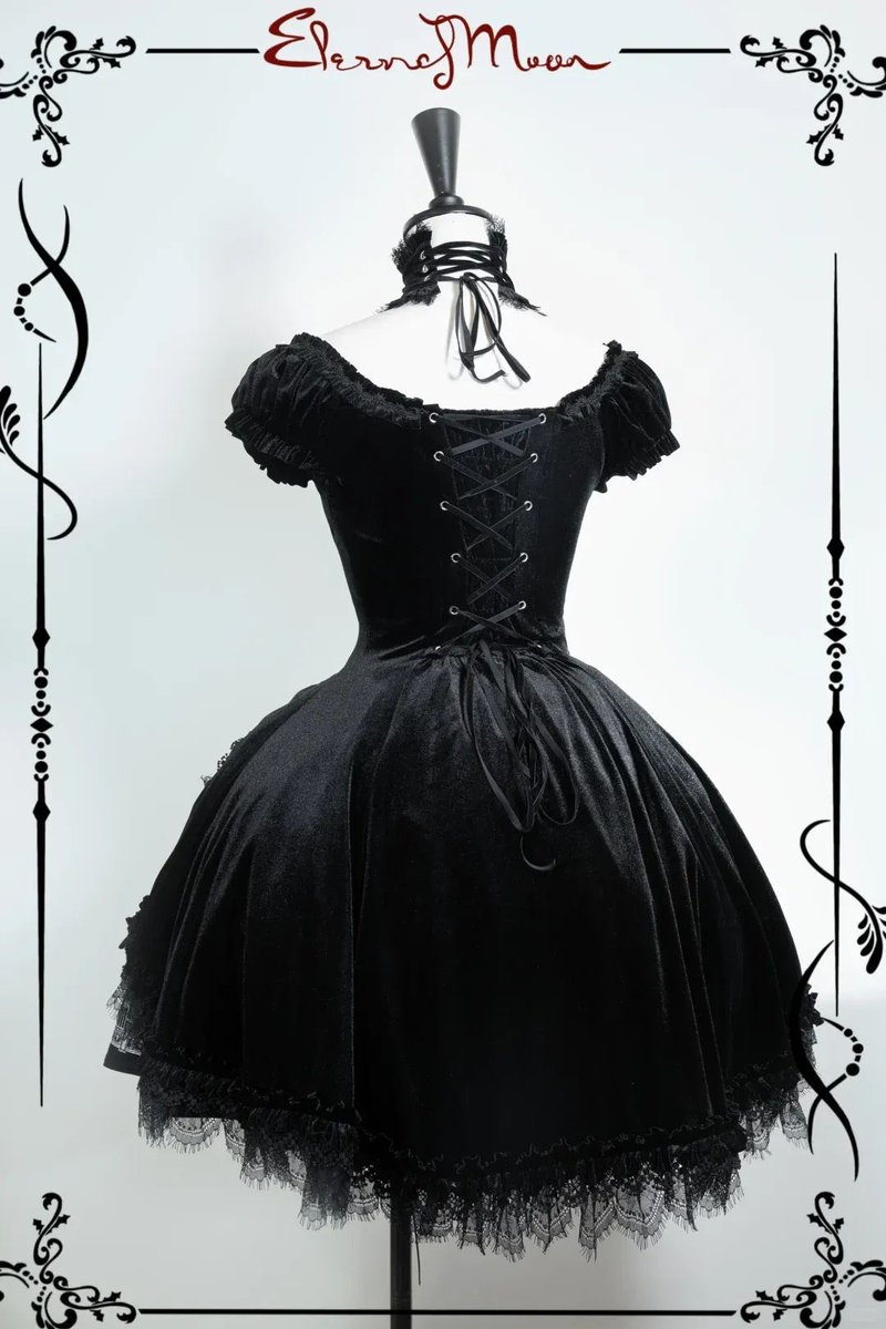 ワンピース ベルベット 【maki】ブラック