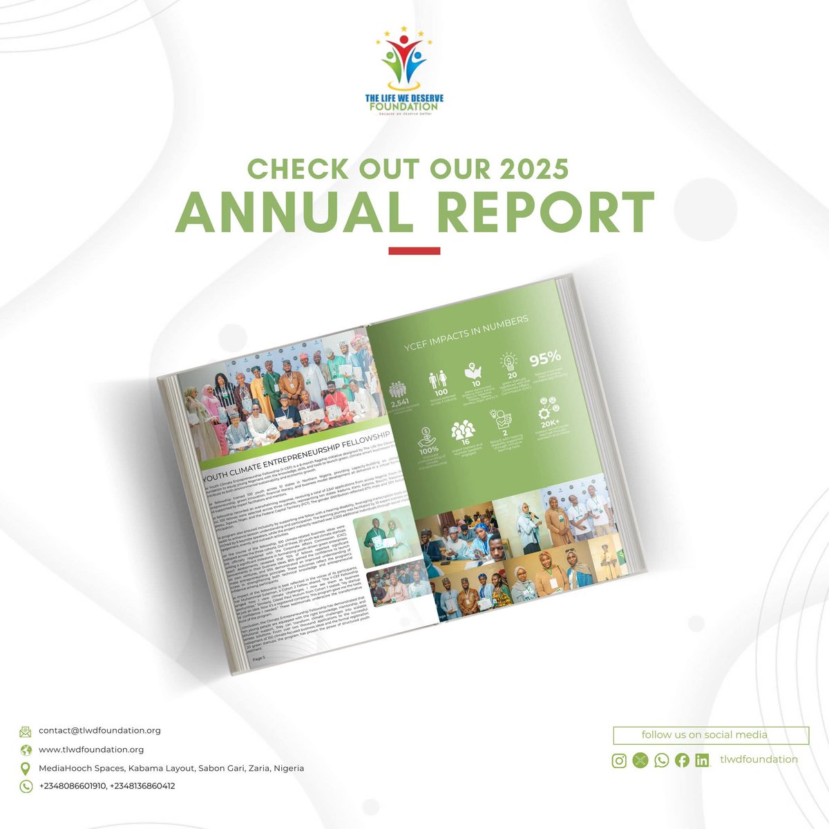 We are excited to announce that The Life We Deserve Foundation’s 2025 Annual Report is officially out! 🎉

Read the full report on our website here: tlwdfoundation.org/resources

Together, we are building the life we deserve.
