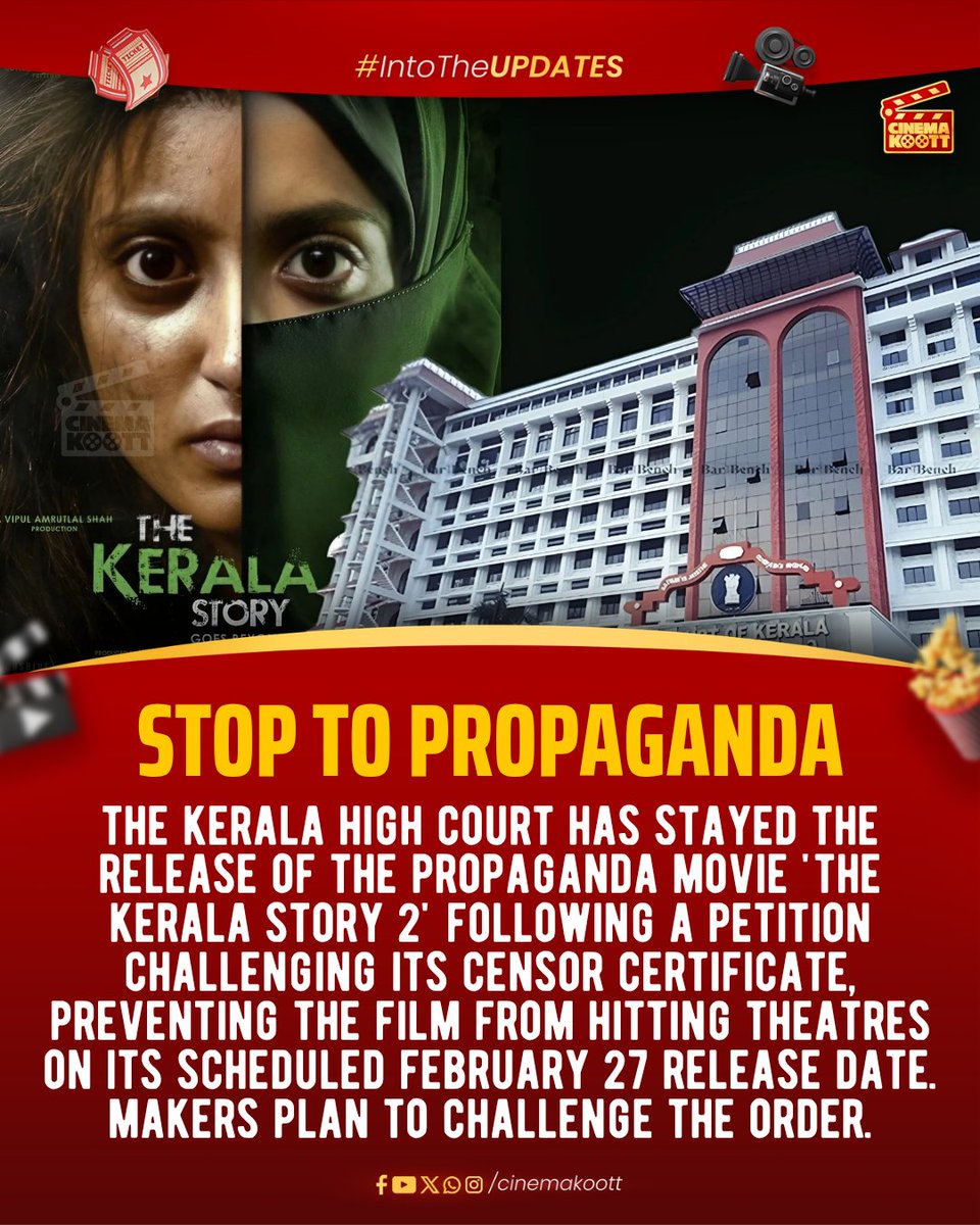 Kerala Rejects Propaganda 

#TheKeralaStory2

_
#intotheupdates #cinemakoott