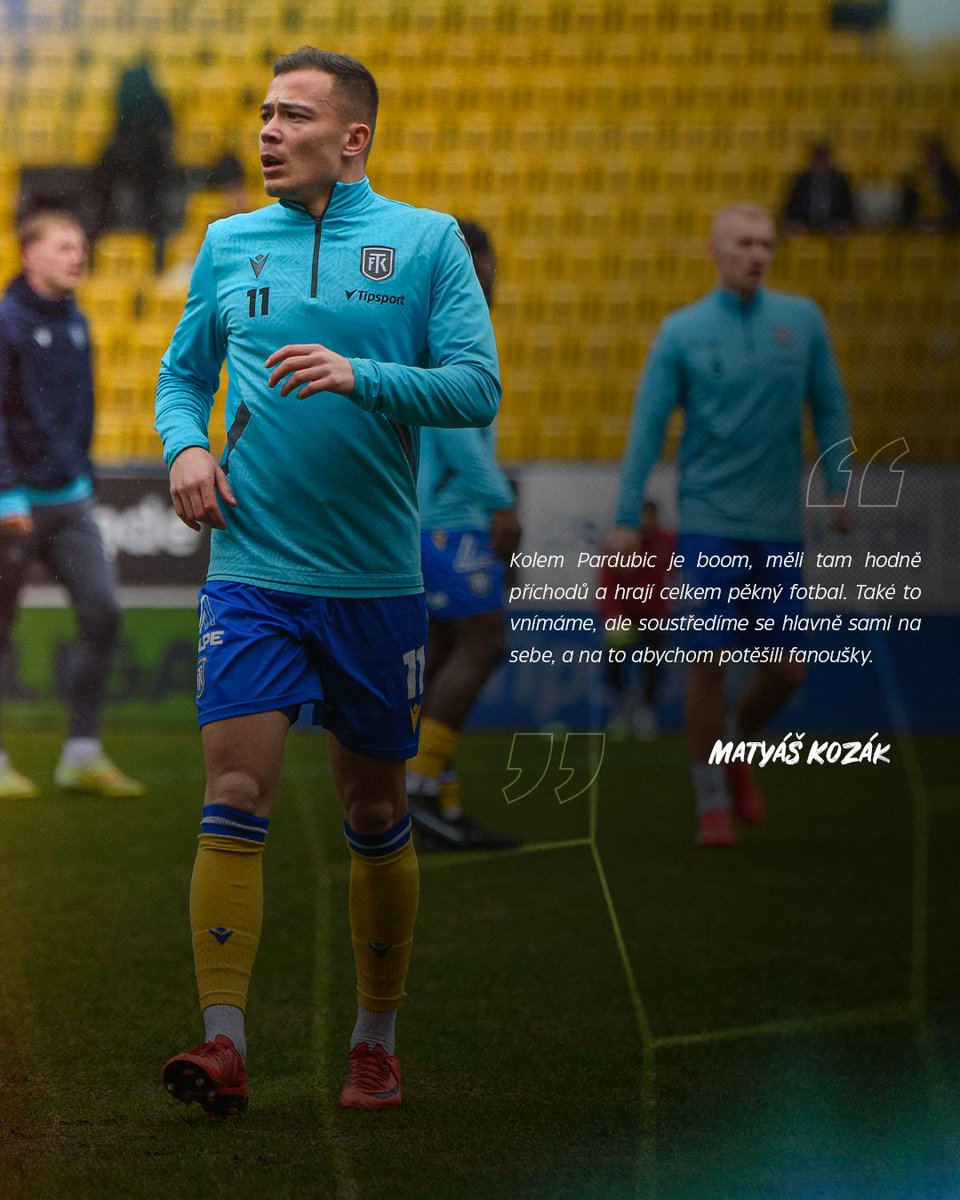 FK_Teplice's tweet photo. 📰 Na našem webu najdete rozhovor s Matyášem Kozákem před sobotním zápasem v Pardubicích ➡️ https://t.co/we2A7psfyI
#️⃣ #chanceliga #fkteplice #PARTEP https://t.co/PnFcBq4abL