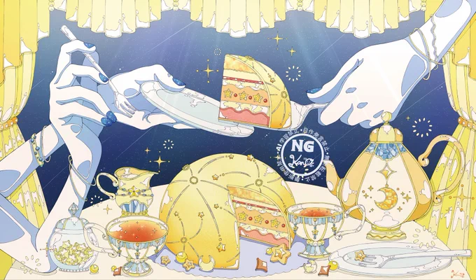 月と星 #イラスト #illustration