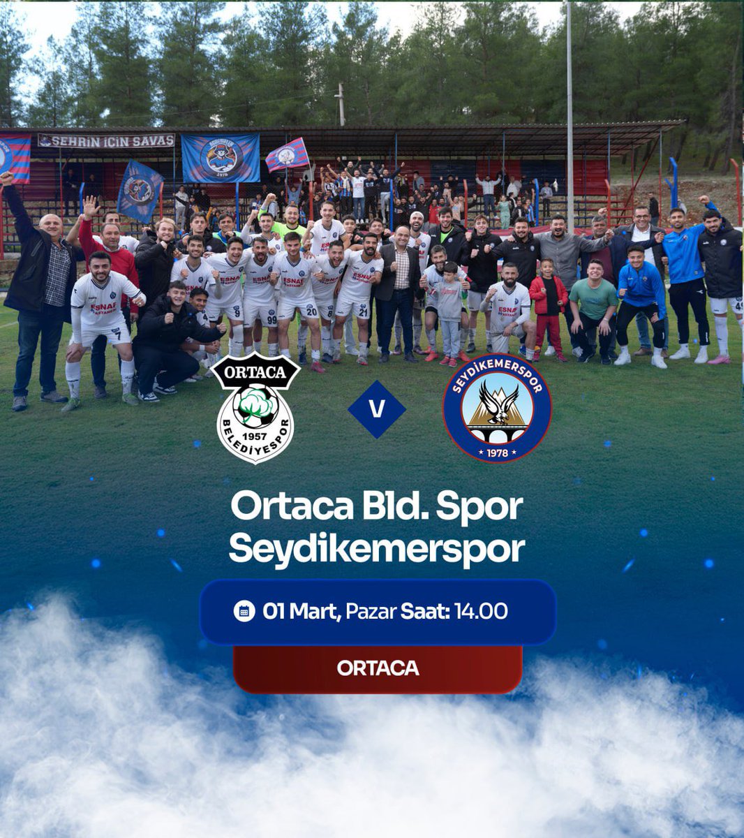 #HedefBALLigi 🔥

Seydikemerspor’umuz, 01 Mart Pazar günü saat 14.00’te Ortaca Bld. Spor ile karşı karşıya geliyor.
Hedefimiz belli, inancımız tam! 💙❤️