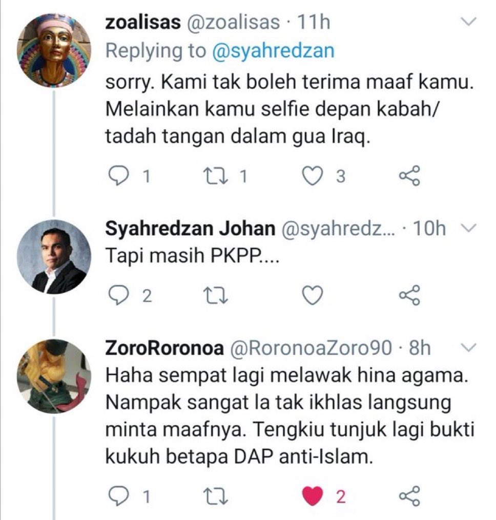 setuju YB <a href="/syahredzan/">Syahredzan Johan</a> rongak . contohnya yang macam dalam gambar ni, menghina agama Islam. sangat sangat mencetuskan ketegangan kau dan agama.