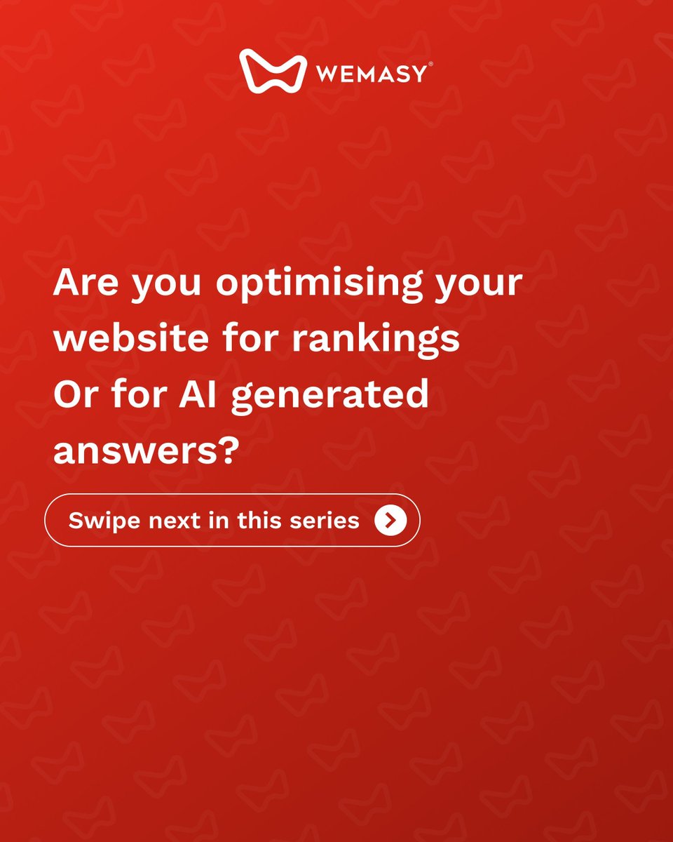 WEMASY_com's tweet photo. Are you ranking but not showing up in AI answers
LLMO is about making your content clear and structured so AI can reuse and mention it
Not just rank it
Comment if this explains what you are seeing https://t.co/JJLoyg62zZ
