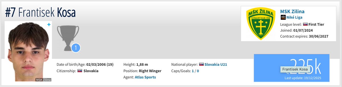 Frantisek Kosa ✅ oyun kurabilen, dripling + progresyon odaklı bir iç koridor oyuncusu. Fiziksel temastan kaçmayan, bire birde güçlü ve dengeli.  Topu ayağına aldığında bakıda çok dirençli. Alan yaratabiliyor, çizgide sıkışmıyor. 1v1 çözebilen kanat/8 hibriti olan bir oyuncu.