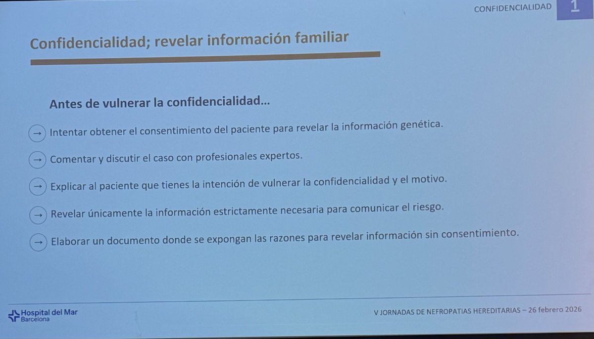 V jornadas #GTERH . Asesoramiento genético y consideraciones éticas. <a href="/SVNefro/">Sociedad Valenciana de Nefrología</a> <a href="/SENefrologia/">S.E.N. Nefrología</a>