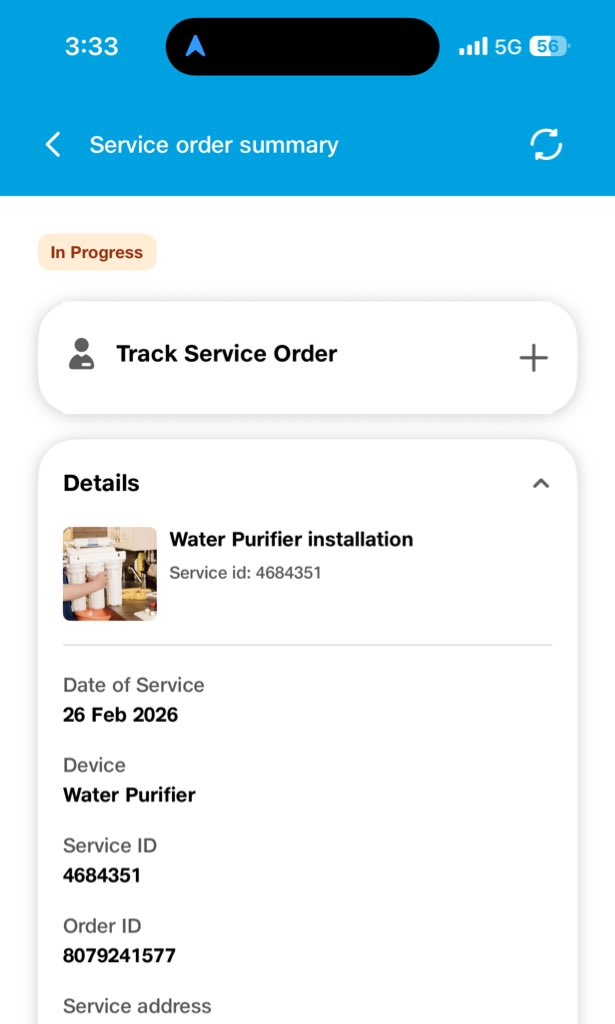 SatishSatya404's tweet photo. @RelianceDigital l registered for installation of Aquaguard, as i shifted from Borivali to Andheri.
I did received a call from technician but he said he is from tilak nagar, he looks only after chembur area.
The service request has my address still !! https://t.co/ZbD4Mn3xBD