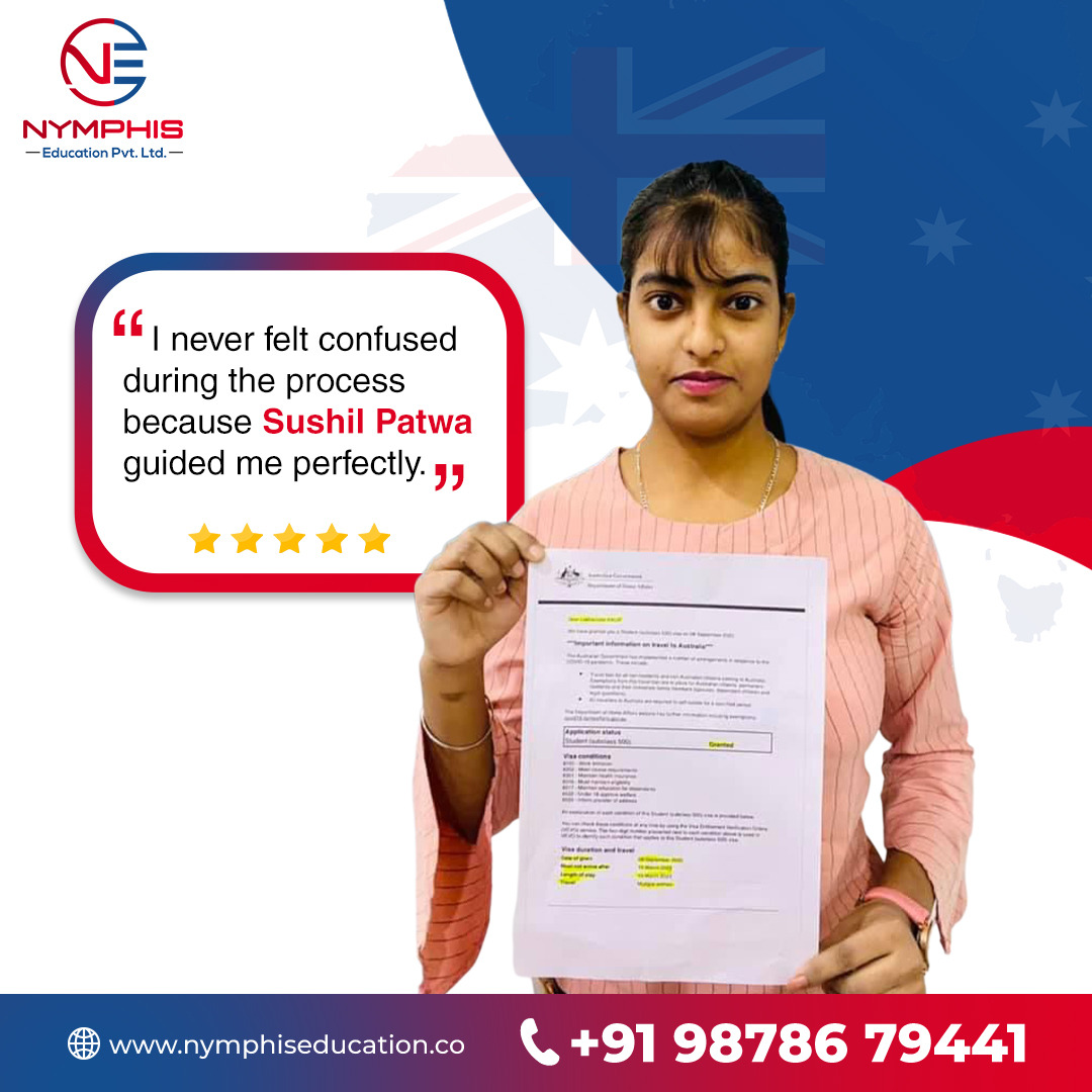 NymphisEdu40915's tweet image. 🎉 Big Congratulations to our student for securing their 🇦🇺 Australia Study Visa! 🎓
At Nymphis Education, we make your global dreams simple and stress-free.
☎ +91 98786 79441
🌐 nymphiseducation.co
#AustraliaStudentVisa #VisaGrant #StudyAbroadConsultant #NymphisEducation