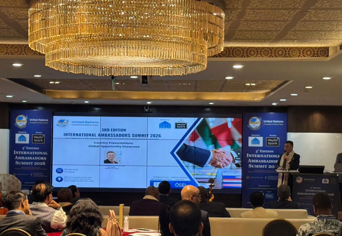 Embajada Ecuador India tweet media