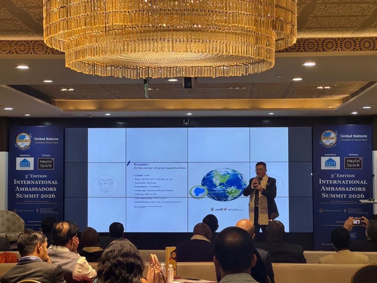 Embajada Ecuador India tweet media