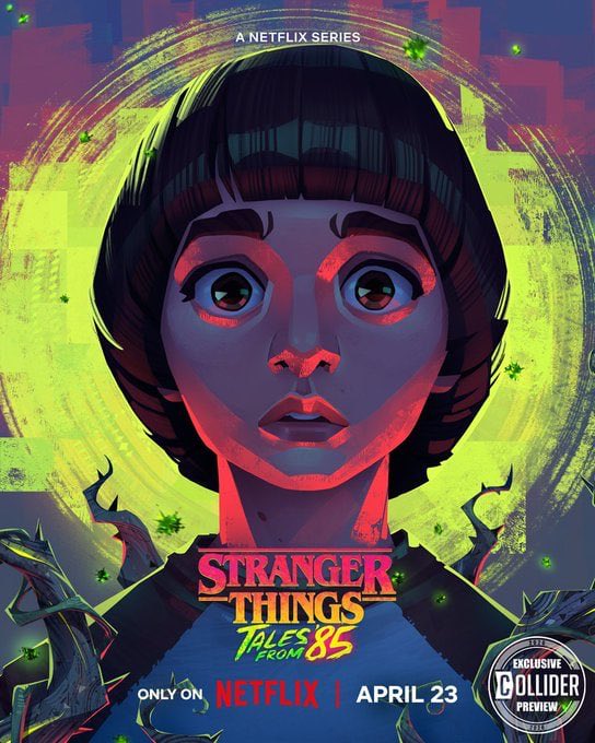 AppirikusP's tweet photo. First character posters for ‘STRANGER THINGS: TALES FROM '85’

The animated series follows the Hawkins group on an adventure set between Seasons 2 and 3 of the main show. https://t.co/KJ6kPR2kBc