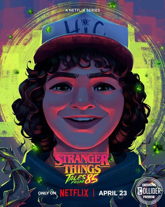 AppirikusP's tweet photo. First character posters for ‘STRANGER THINGS: TALES FROM '85’

The animated series follows the Hawkins group on an adventure set between Seasons 2 and 3 of the main show. https://t.co/KJ6kPR2kBc